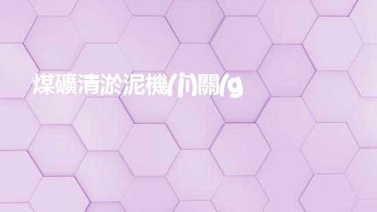 煤礦清淤泥機(jī)關(guān)鍵時(shí)辰！如何應(yīng)對(duì)都市排水系統(tǒng)的征詢題？